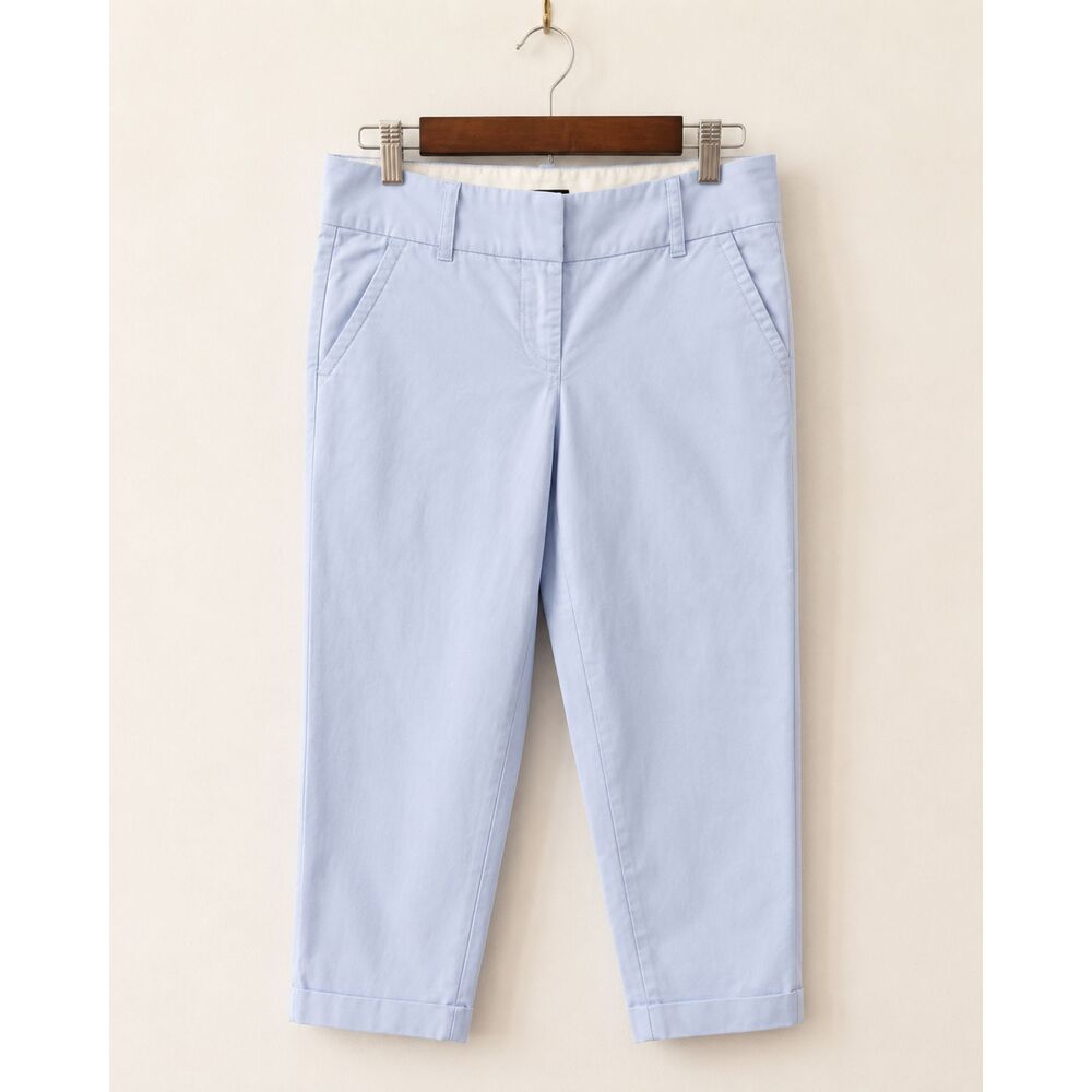 J.Crew City Fit Cropped Pants | Women's Size 2 | Light Blue | EUC